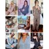 Ekouaer Women’s Pajama Sets Long Sleeve Sleepwear Comfy Button Down Nightwear Long Pants Pjs Lounge Set with Pockets S-XXL(Christmas Red)