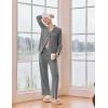 Ekouaer Women’s Pajama Sets Long Sleeve Sleepwear Comfy Button Down Nightwear Long Pants Pjs Lounge Set with Pockets S-XXL(Grey)