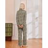 Ekouaer Women’s Pajama Sets Long Sleeve Sleepwear Comfy Button Down Nightwear Long Pants Pjs Lounge Set with Pockets S-XXL(Leopard Camel Black)