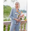 Ekouaer Women’s Pajama Sets Long Sleeve Sleepwear Comfy Button Down Nightwear Long Pants Pjs Lounge Set with Pockets S-XXL(Light Blue)