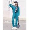 Ekouaer Womens Pajamas Long Sleeve Jogger Sets Comfy Pjs Soft Loungewear 2 Piece Lounge Sets with Pockets S-XXL(Blue Green)