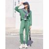 Ekouaer Womens Pajamas Long Sleeve Jogger Sets Comfy Pjs Soft Loungewear 2 Piece Lounge Sets with Pockets S-XXL(Green)