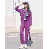Ekouaer Womens Pajamas Long Sleeve Jogger Sets Comfy Pjs Soft Loungewear 2 Piece Lounge Sets with Pockets S-XXL(Purple)
