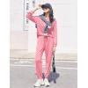 Ekouaer Womens Pajamas Long Sleeve Jogger Sets Comfy Pjs Soft Loungewear 2 Piece Lounge Sets with Pockets S-XXL(Rose)