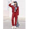 Ekouaer Womens Pajamas Long Sleeve Jogger Sets Comfy Pjs Soft Loungewear 2 Piece Lounge Sets with Pockets S-XXL(Wine Red)