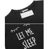 Ekouaer Womens Pajamas Set 2 Piece Lounge Pj Set Short Sleeve Sleepwear Tops with Joggers Pants Loungewear Print Nightwear(Black 2)