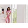 Ekouaer Womens Pajamas Set 2 Piece Lounge Pj Set Short Sleeve Sleepwear Tops with Joggers Pants Loungewear Print Nightwear(Dark Pink)