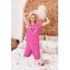 Ekouaer Womens Pajamas Set 2 Piece Lounge Pj Set Short Sleeve Sleepwear Tops with Joggers Pants Loungewear Print Nightwear(Hot Leopard Print)