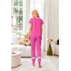 Ekouaer Womens Pajamas Set 2 Piece Lounge Pj Set Short Sleeve Sleepwear Tops with Joggers Pants Loungewear Print Nightwear(Hot Leopard Print)