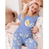 Ekouaer Womens Pajamas Set 2 Piece Lounge Pj Set Short Sleeve Sleepwear Tops with Joggers Pants Loungewear Print Nightwear(Pink Teddy)