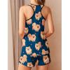 Ekouaer Womens Tank Top Pajama Set Comfy Sleeveless Sleepwear Racerback Cami and Shorts Pjs 2 Piece Summer Loungewear(Deep Blue Puppy)