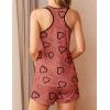 Ekouaer Womens Tank Top Pajama Set Comfy Sleeveless Sleepwear Racerback Cami and Shorts Pjs 2 Piece Summer Loungewear(Red Heart)