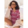 Ekouaer Women’s Waffle Knit Two Piece Lounge Set, Soft Matching Outfits for Daily Wear, Casual Shorts Set with Pocket(Red Elk)