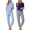 Blue Plaid+navy Plaid
