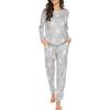 Grey Star Print