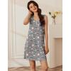 Ekouaer 3 Pack Nightgowns for Women Sleeveless Sleepwear Button Down Nightshirt Wide Strap Tank Sleep Shirt S-3XL(Star+coffee+blue)