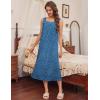 Ekouaer Long Sleeveless Nightgowns for Women Ladies Night Gown Embroidery Sleepdress Tank Nightdress Victorian Sleepshirt(Blue Paw)