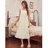 Ekouaer Long Sleeveless Nightgowns for Women Ladies Night Gown Embroidery Sleepdress Tank Nightdress Victorian Sleepshirt(Yellow Floral)