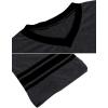 Ekouaer Men’s Nightshirt Comfy Nightwear Big&Tall V Neck Short Sleeve Soft Loose Pajama Sleep Shirt(Dark Grey)