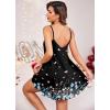Ekouaer Nightgown Sexy Lingerie for Women Nightwear Lace Chemise Sleeveless Camisole Slip Dress Babydoll Sleepwear(Black Butterfly)