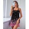 Ekouaer Nightgown Sexy Lingerie for Women Nightwear Lace Chemise Sleeveless Camisole Slip Dress Babydoll Sleepwear(Cherry Blossoms)