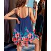 Ekouaer Nightgown Sexy Lingerie for Women Nightwear Lace Chemise Sleeveless Camisole Slip Dress Babydoll Sleepwear(Pat29)