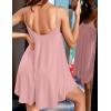Ekouaer Nightgown Sexy Lingerie for Women Nightwear Lace Chemise Sleeveless Camisole Slip Dress Babydoll Sleepwear(Pink)