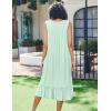 Ekouaer Nightgowns for Women Sleeveless Night Gown Victorian Sleep Shirt with Pockets Ladies Pajamas Lace Trim Sleepwear(Green)