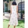 Ekouaer Nightgowns for Women Sleeveless Night Gown Victorian Sleep Shirt with Pockets Ladies Pajamas Lace Trim Sleepwear(Purple Flowers)