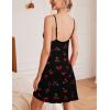 Ekouaer Sleepwear Womens Chemise Nightgown Full Slip Lace Lounge Dress(Cherry Print)