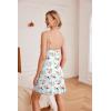 Ekouaer Sleepwear Womens Chemise Nightgown Full Slip Lace Lounge Dress(Mint Flower)