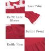Ekouaer Victorian Nightgown 100% Cotton Long Sleeve Vintage Old Fashioned Gown for Women(Wine Red)