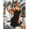 Ekouaer Women’s Camisole Chemise Nightgown(Black)