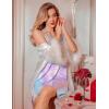 Ekouaer Women’s Camisole Chemise Nightgown(Tie Dye)