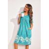 Ekouaer Womens House Dress Floral Print Moo Moos Nightgowns Moomoo Dresses Mumus with Pockets(Green)