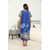 Ekouaer Women’s House Dress with Pockets Long Nightgowns for Women House Dress Pleated Front Moo Moos for Women S-XXXL(Blue Mandala)