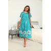 Ekouaer Women’s House Dress with Pockets Long Nightgowns for Women House Dress Pleated Front Moo Moos for Women S-XXXL(Floral Green)