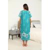 Ekouaer Women’s House Dress with Pockets Long Nightgowns for Women House Dress Pleated Front Moo Moos for Women S-XXXL(Floral Green)