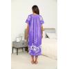 Ekouaer Women’s House Dress with Pockets Long Nightgowns for Women House Dress Pleated Front Moo Moos for Women S-XXXL(Floral Purple)