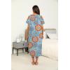 Ekouaer Women’s House Dress with Pockets Long Nightgowns for Women House Dress Pleated Front Moo Moos for Women S-XXXL(Light Blue Mandala)