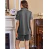 Ekouaer Women’s Maternity Nursing Pajama Sets Button Down Postpartum Pajamas Short Sleeve Breastfeeding Clothes(Dark Grey)