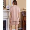 Ekouaer Women’s Maternity Nursing Pajama Sets Button Down Postpartum Pajamas Short Sleeve Breastfeeding Clothes(Pink)