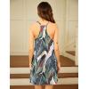 Ekouaer Women’s Nightgown Sexy V Neck Sleepwear Dress Adjustable Strap Tank Sleep Shirts Summer Soft Racerback Night Dress