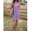 Ekouaer Womens Nightgown Sleeveless Nightgowns for Women with Pocekts Tank Dress Crew Neck Sleepwear S-XXL(Lilac)