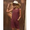 Ekouaer Womens Nightgown Sleeveless Nightgowns for Women with Pocekts Tank Dress Crew Neck Sleepwear S-XXL(Wine Red)