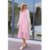 Ekouaer Women’s Nightgowns Long Sleeveless Night gown with Pockets Soft Ladies Nightdress(Floral Pink)