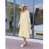 Ekouaer Women’s Nightgowns Long Sleeveless Night gown with Pockets Soft Ladies Nightdress(Lemon)