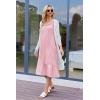 Ekouaer Women’s Nightgowns Long Sleeveless Night gown with Pockets Soft Ladies Nightdress(Pink)