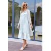 Ekouaer Women’s Nightgowns Long Sleeveless Night gown with Pockets Soft Ladies Nightdress(Vine Blue)