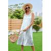 Ekouaer Women’s Nightgowns Long Sleeveless Night gown with Pockets Soft Ladies Nightdress(Vine Blue)